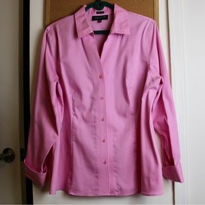 Jones NewYork Pink long sleeve 14W blouse